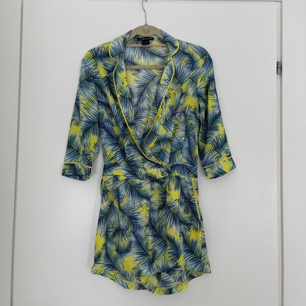 Printed Tropical Romper